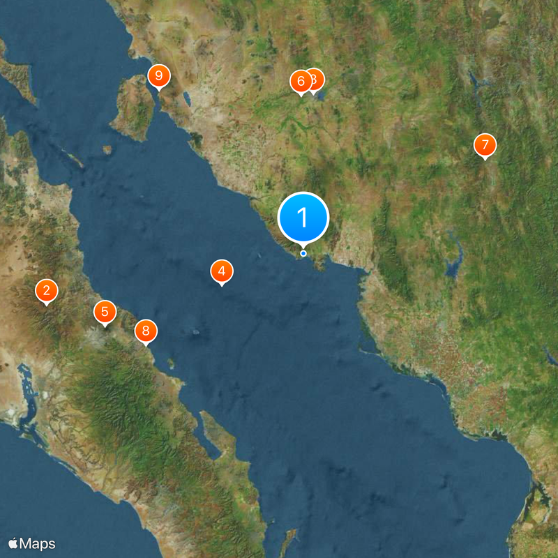 San Carlos Map