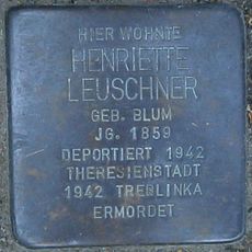 Stolperstein dedicated to Henriette Leuschner