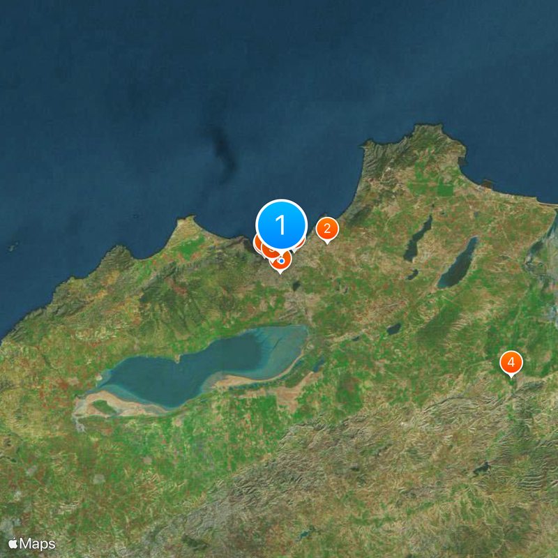 Provincia di Orano Mappa