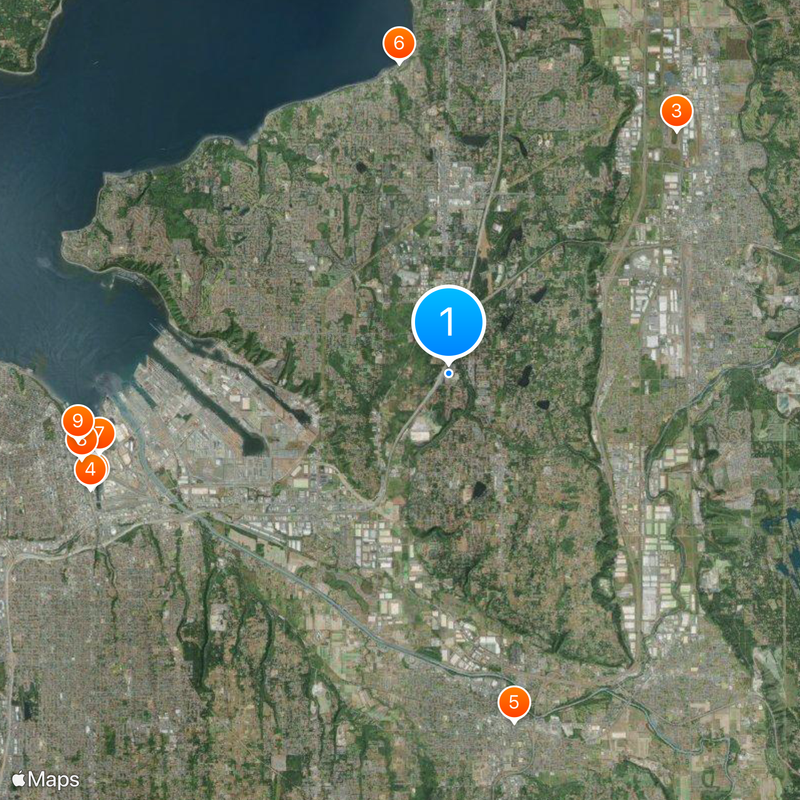 Wild Waves Theme Park Mapa