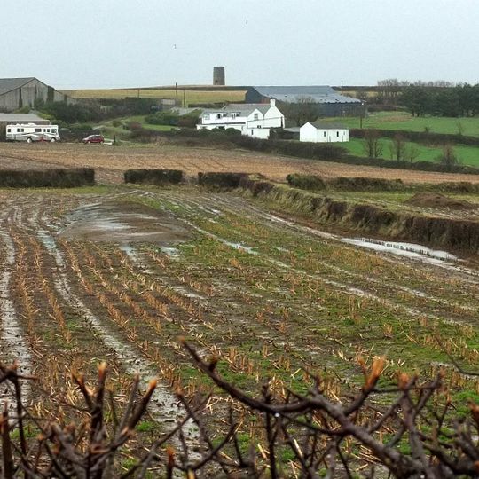 Carlyon Farmhouse And Barn Adjoining On Right