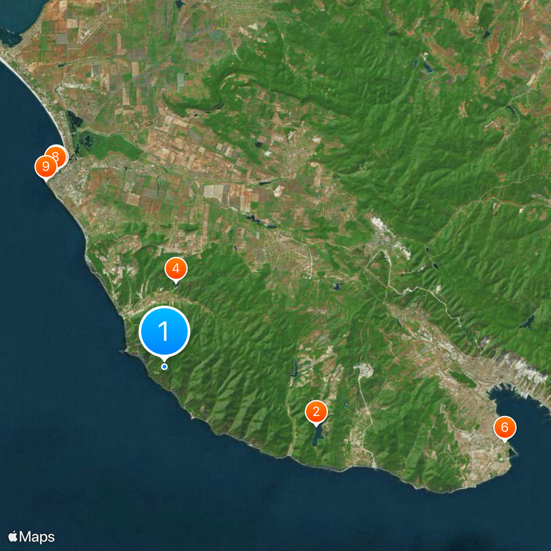 Zakaznik Bolshoy Utrish Mappa