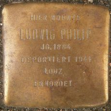 Stolperstein dedicated to Ludwig Philip