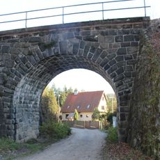 Railway bridge over K Vatinám street in Zadní Třebaň