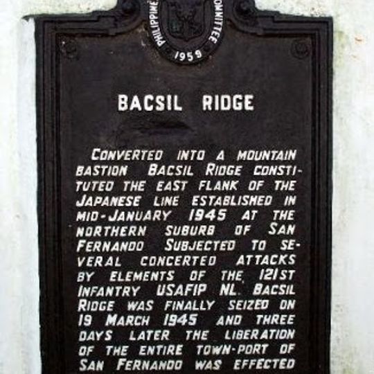 Bacsil Ridge historical marker