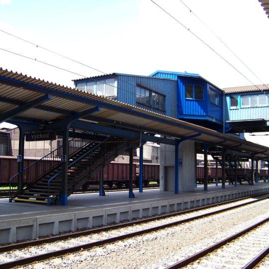 Footbridge of Třinec train station