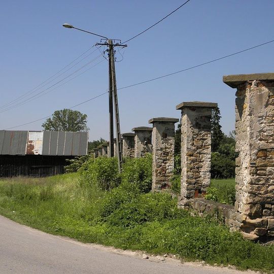 Pozostałości ogrodzenia, lata 1834-1845