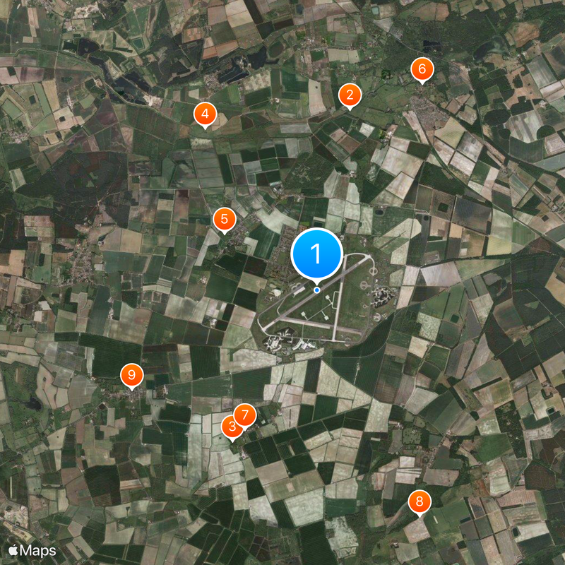 RAF Marham Map