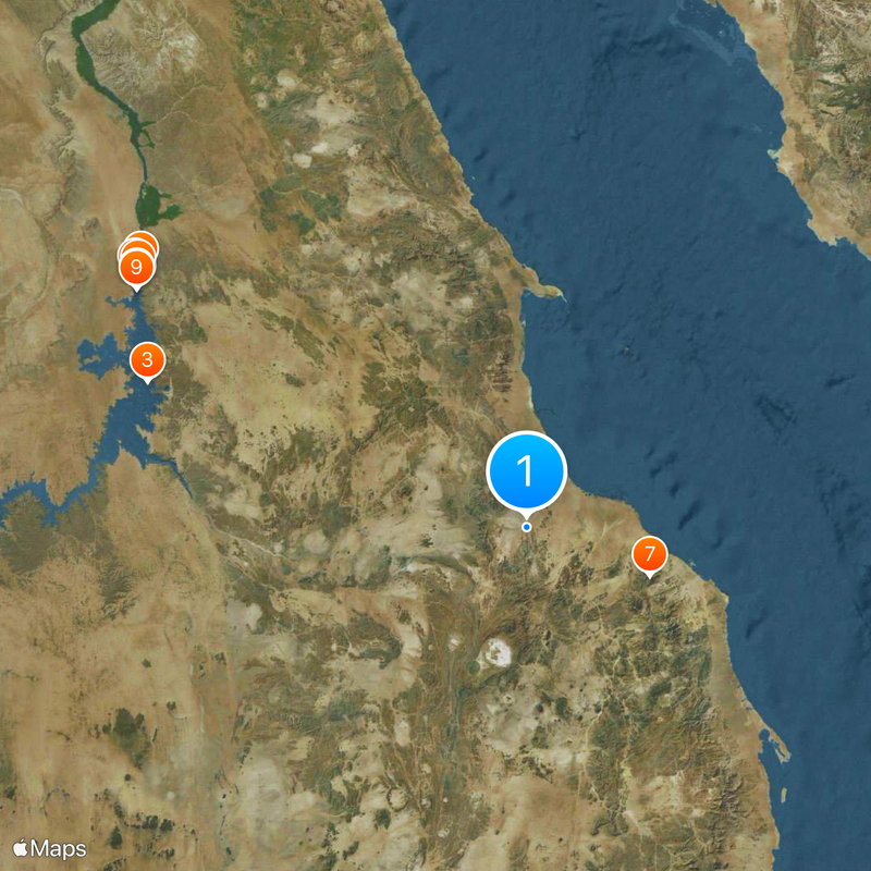 Triangle de Hala'ib Carte