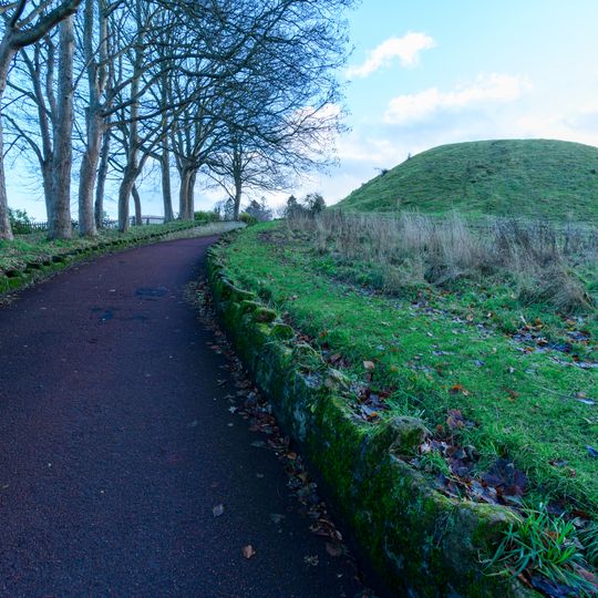 Motte and bailey castle on Haw Hill