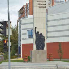 Monument on mass grave of victims of the Russian Civil War