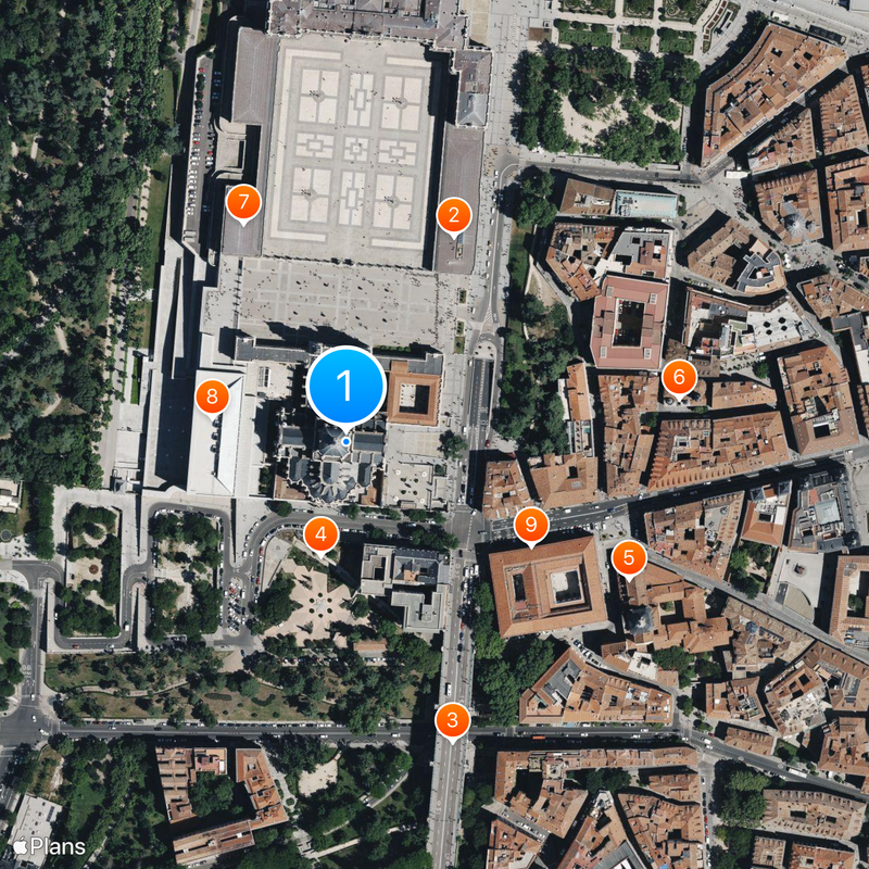 Catedral de la Almudena Mapa