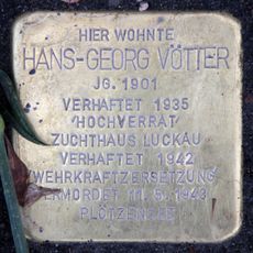 Stolperstein dedicated to Hans-Georg Vötter