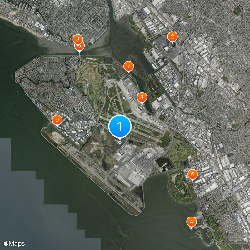 Oakland International Airport Map