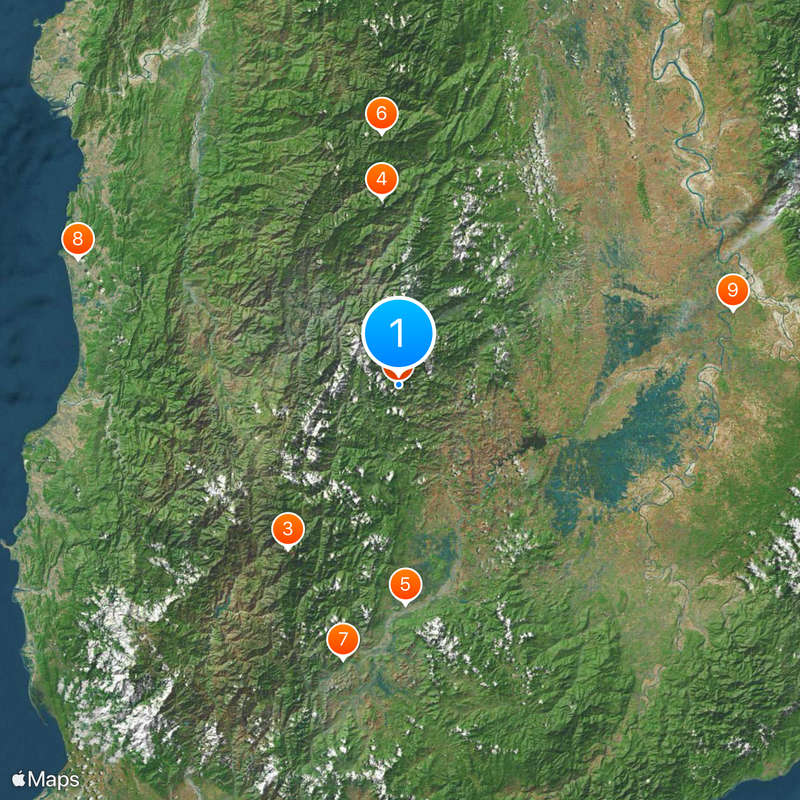Rice Terraces of the Philippine Cordilleras Mapa