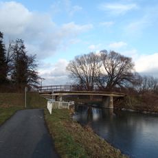 Most přes Baťův kanál v Babicích u křížení s Vrbkou