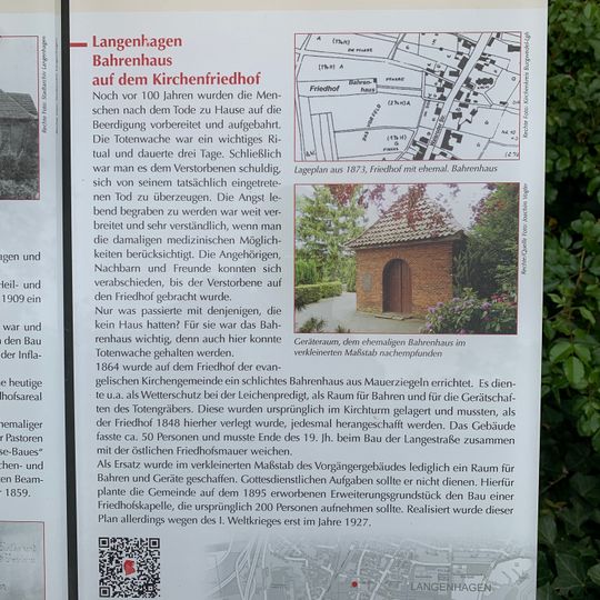 GLIEM Tafel 85 Bahrenhaus auf dem Kirchenfriedhof