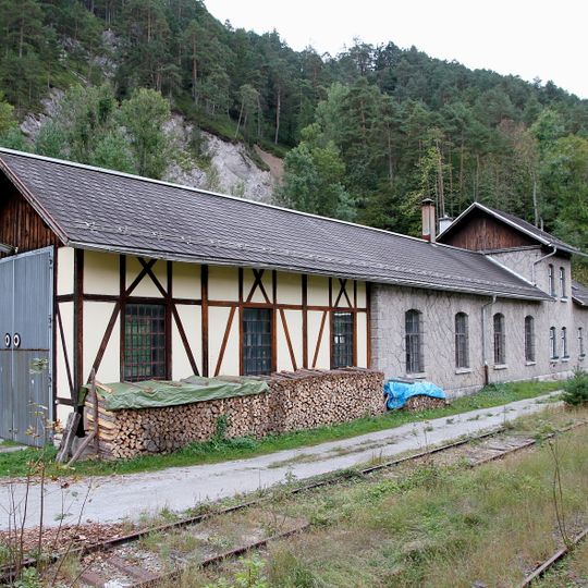 Wasserturm und Lokschuppen