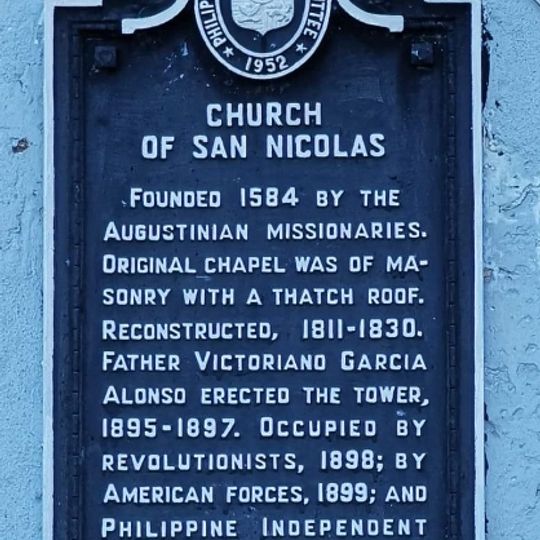 Church of San Nicolas historical marker