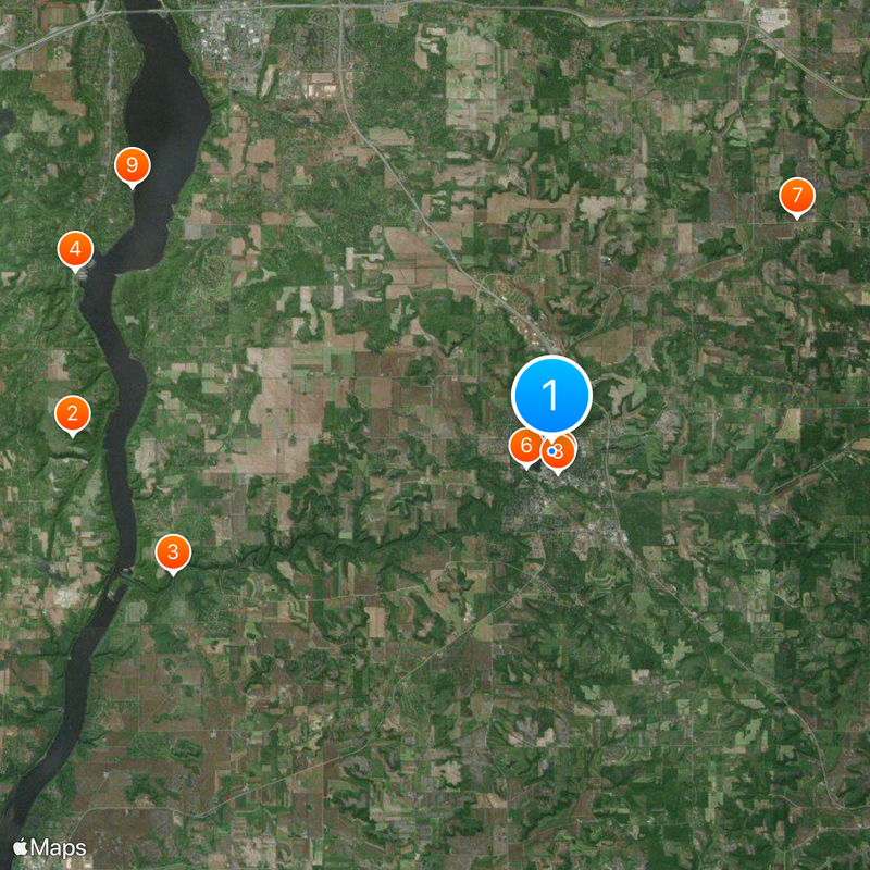 River Falls Map