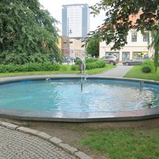 Kašna v parku v Táboritské ulici v Chomutově