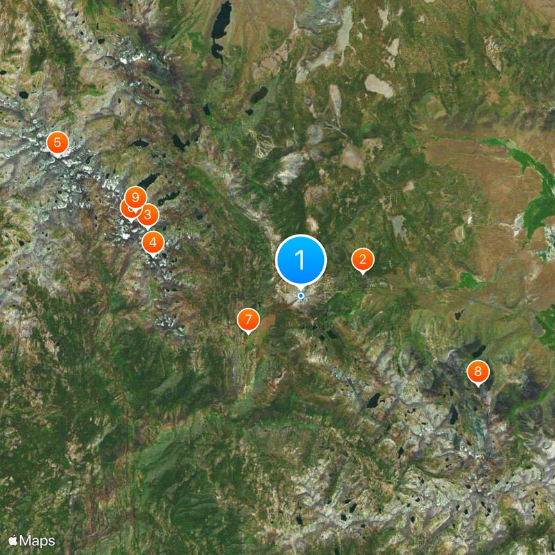 Mammoth Mountain Carte
