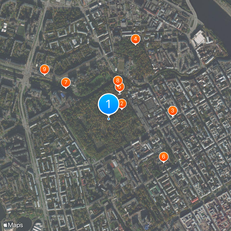 Smolenskoye Orthodox Cemetery Map