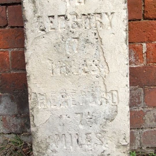 Milestone In Front Of Tarrington House