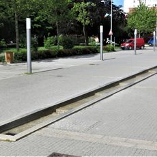 Kaskádová fontána na náměstí 5. května v Čelákovicích