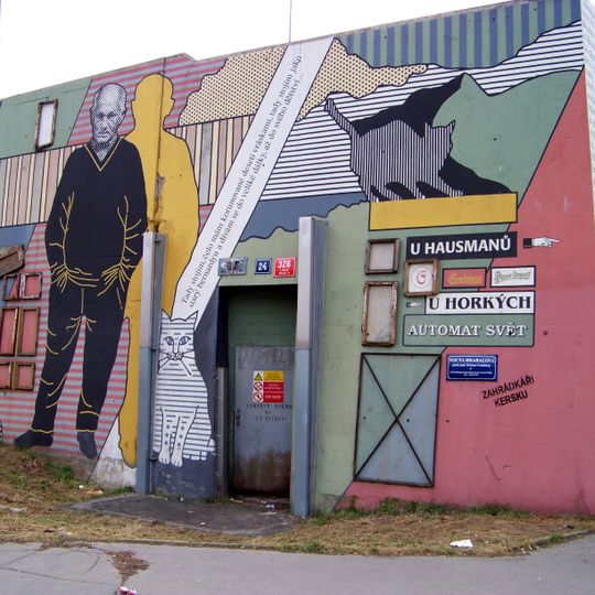 Zeď Bohumila Hrabala