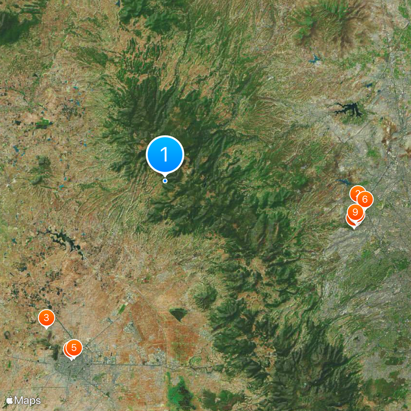 Otomí Ceremonial Center Carte