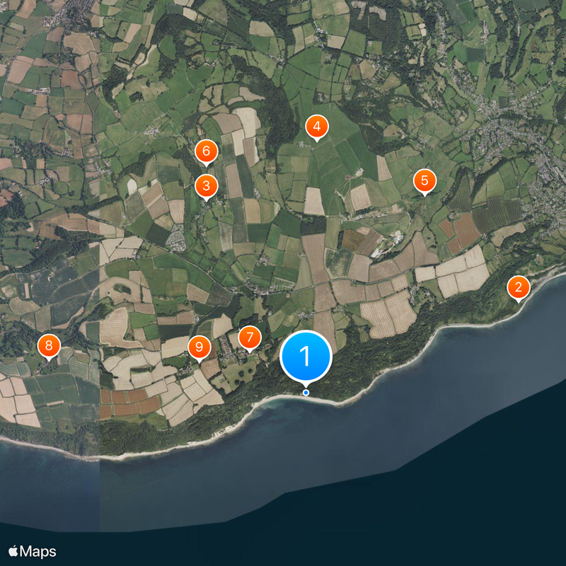 Costa Jurássica Mapa