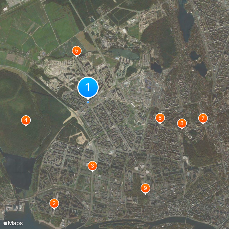 Shuvalovsky Prospekt Map