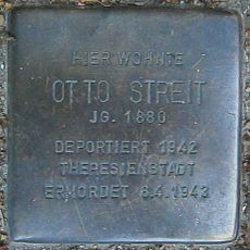 Stolperstein en memoria de Otto Streit