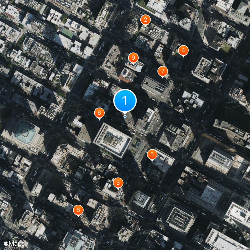 Times Square Church Carte