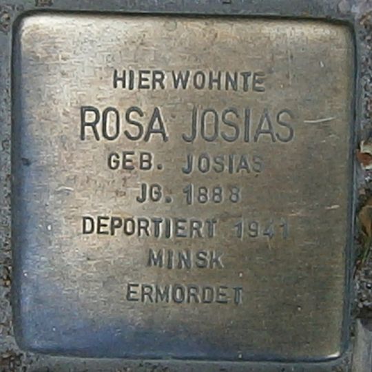 Stolperstein dedicated to Rosa Josias