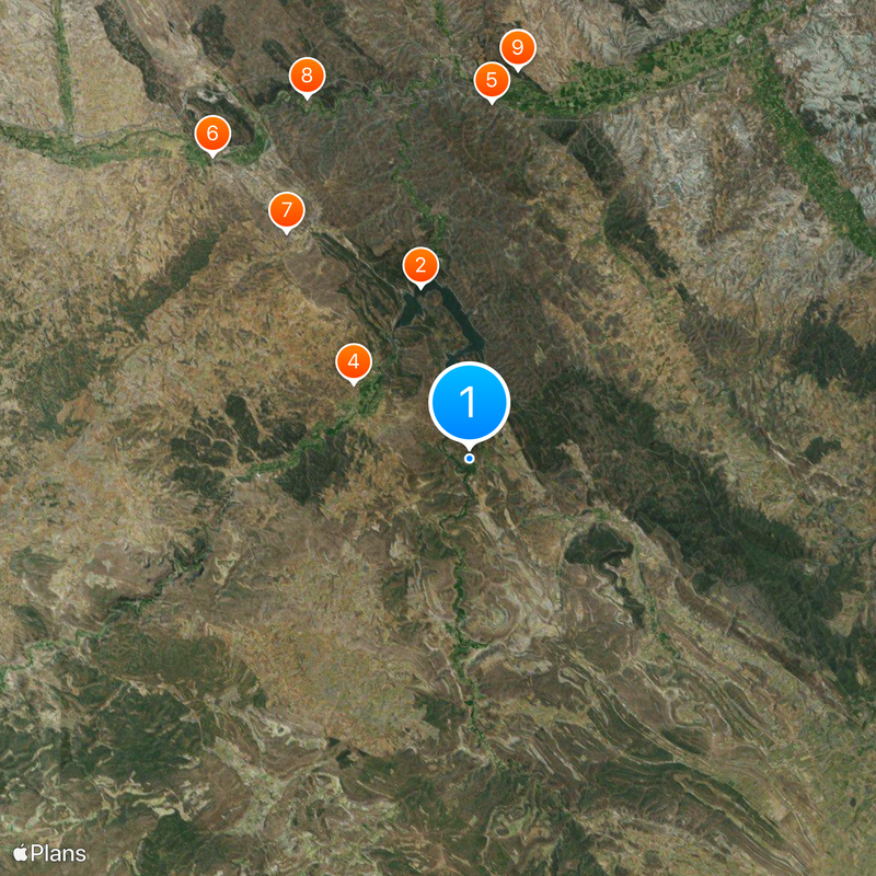 Monasterio de Piedra Kaart