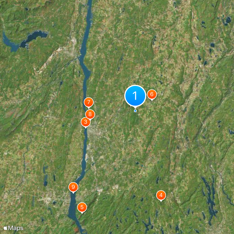 Comté de Dutchess Carte