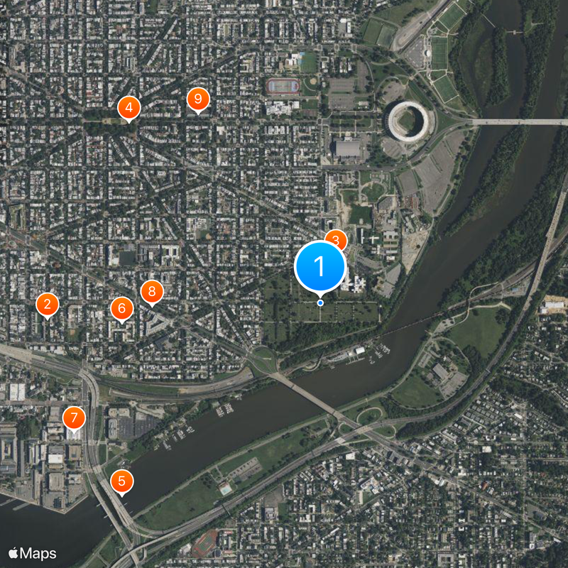 Congressional Cemetery Mapa