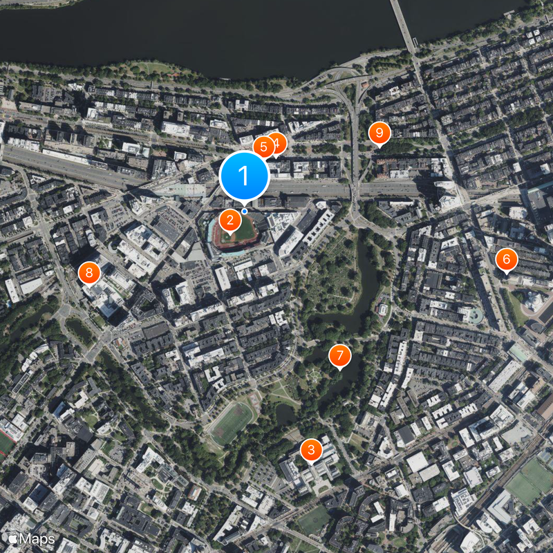 MGM Music Hall at Fenway Mapa