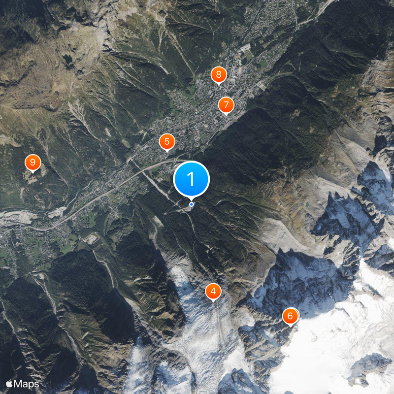 Mont Blanc Tunnel Map