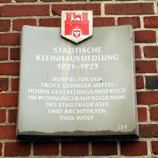 Stadttafel Städische Kleinhaussiedlung