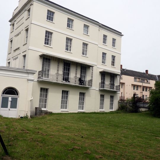Irving Court With Attached Walls Railings And Piers
