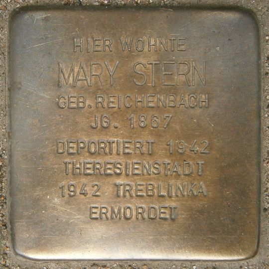 Stolperstein dedicated to Mary Stern