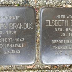 Stolperstein em memória de James Dr. Brandus