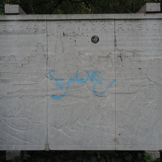 Nordansicht von Wien von 1490