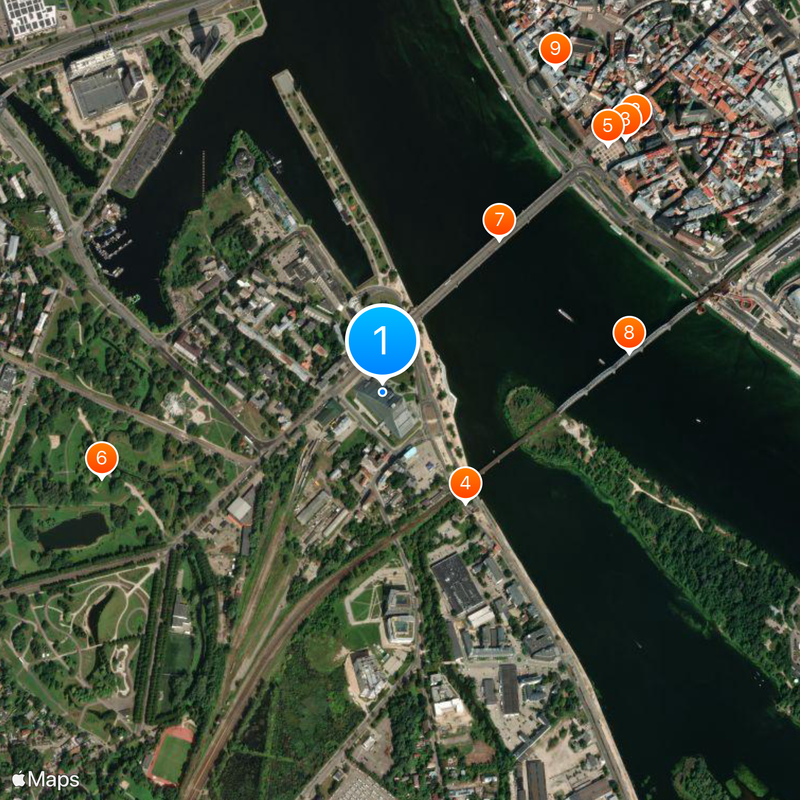 National Library of Latvia Map