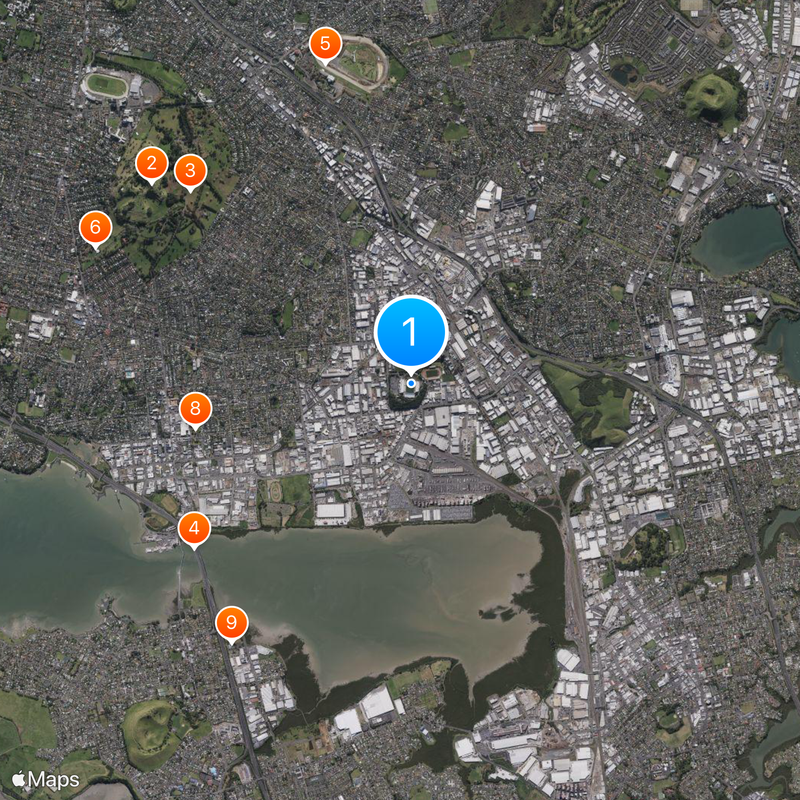 Mount Smart Stadium Carte