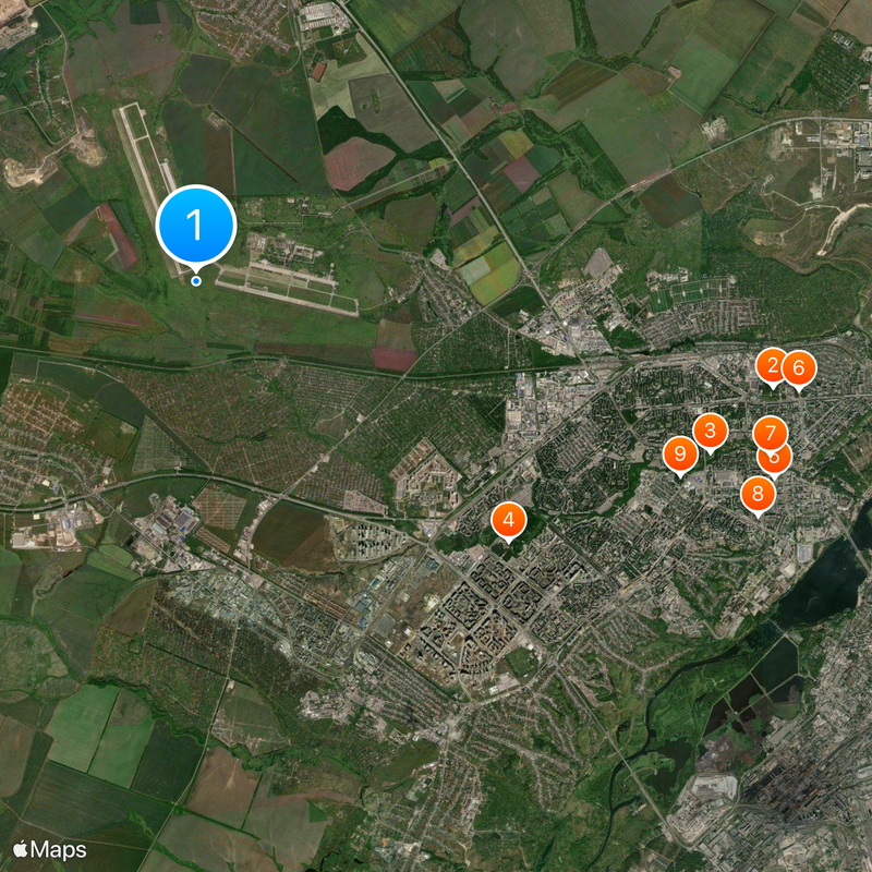 Lipetsk Air Base Map