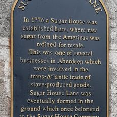 Commemorative plaque to Sugar House Lane